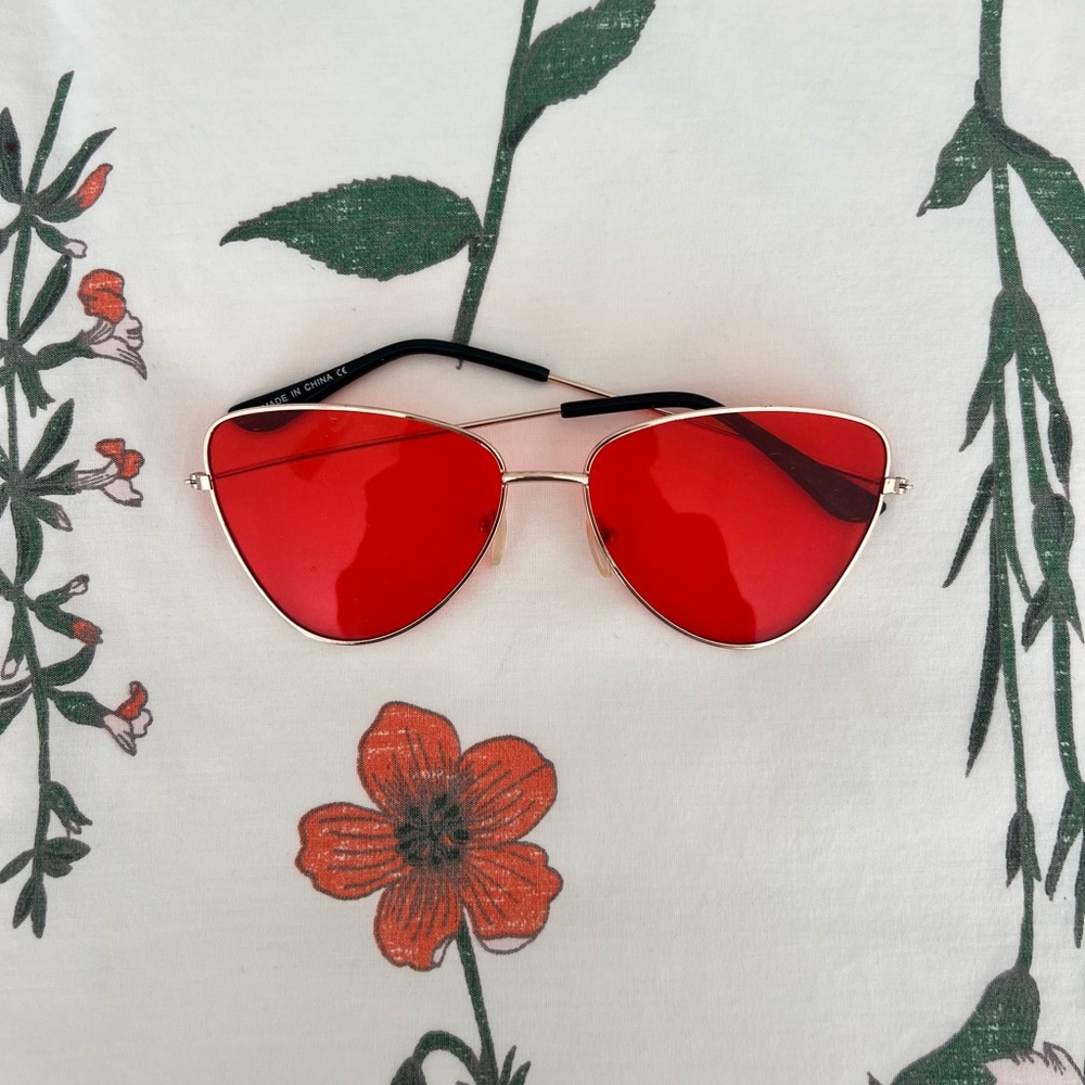 Stylish Red Sunglasses